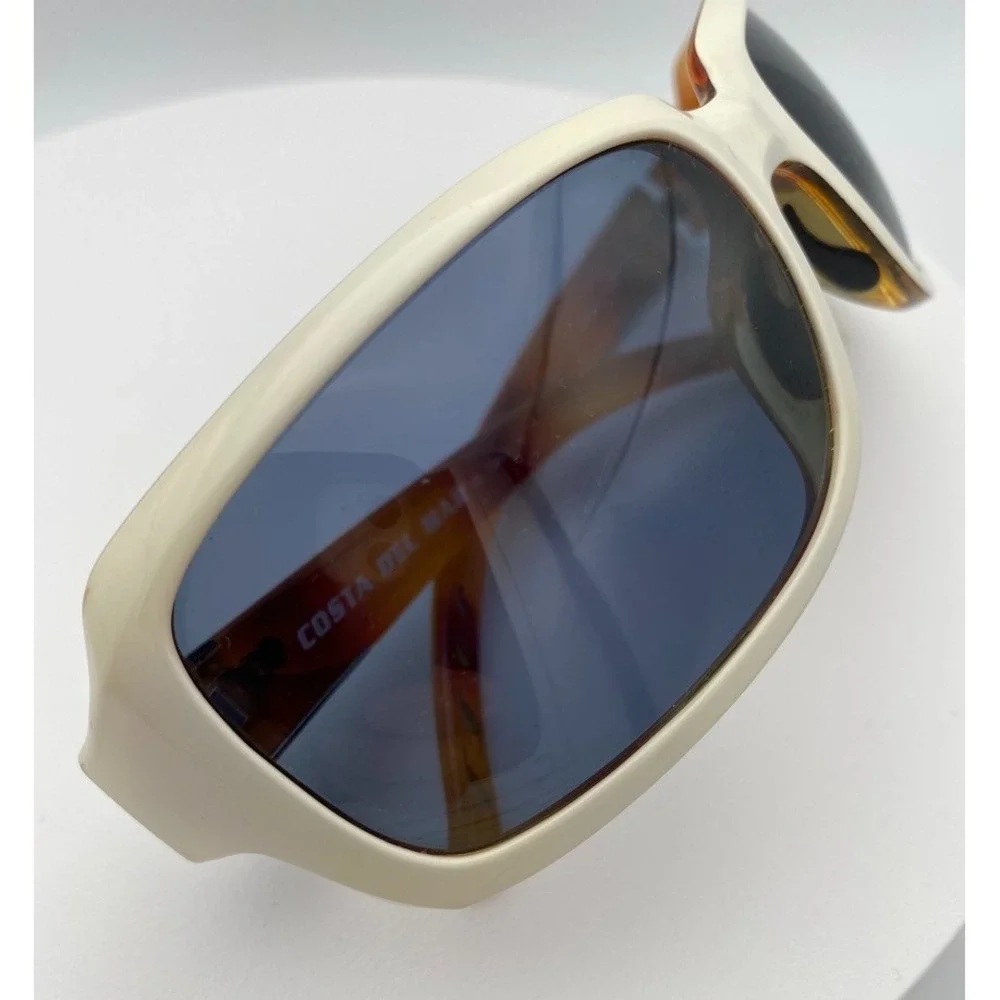 Costa Del Mar Isabela IB29 White Tortoise Oversized Polarized  Sunglasses